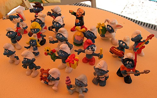 Konvolut schlümpfe figuren - 22,
